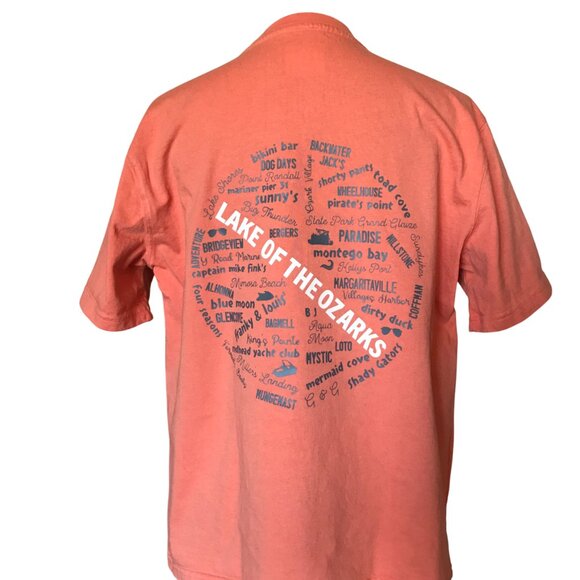 Upcycled Lake of the Ozarks Tee: Landmarks & Marinas Graphics, Men's Size M - Picture 3 of 13